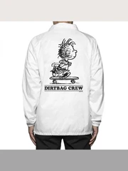 HUF X PIGPEN COACHS JACKET-WHT